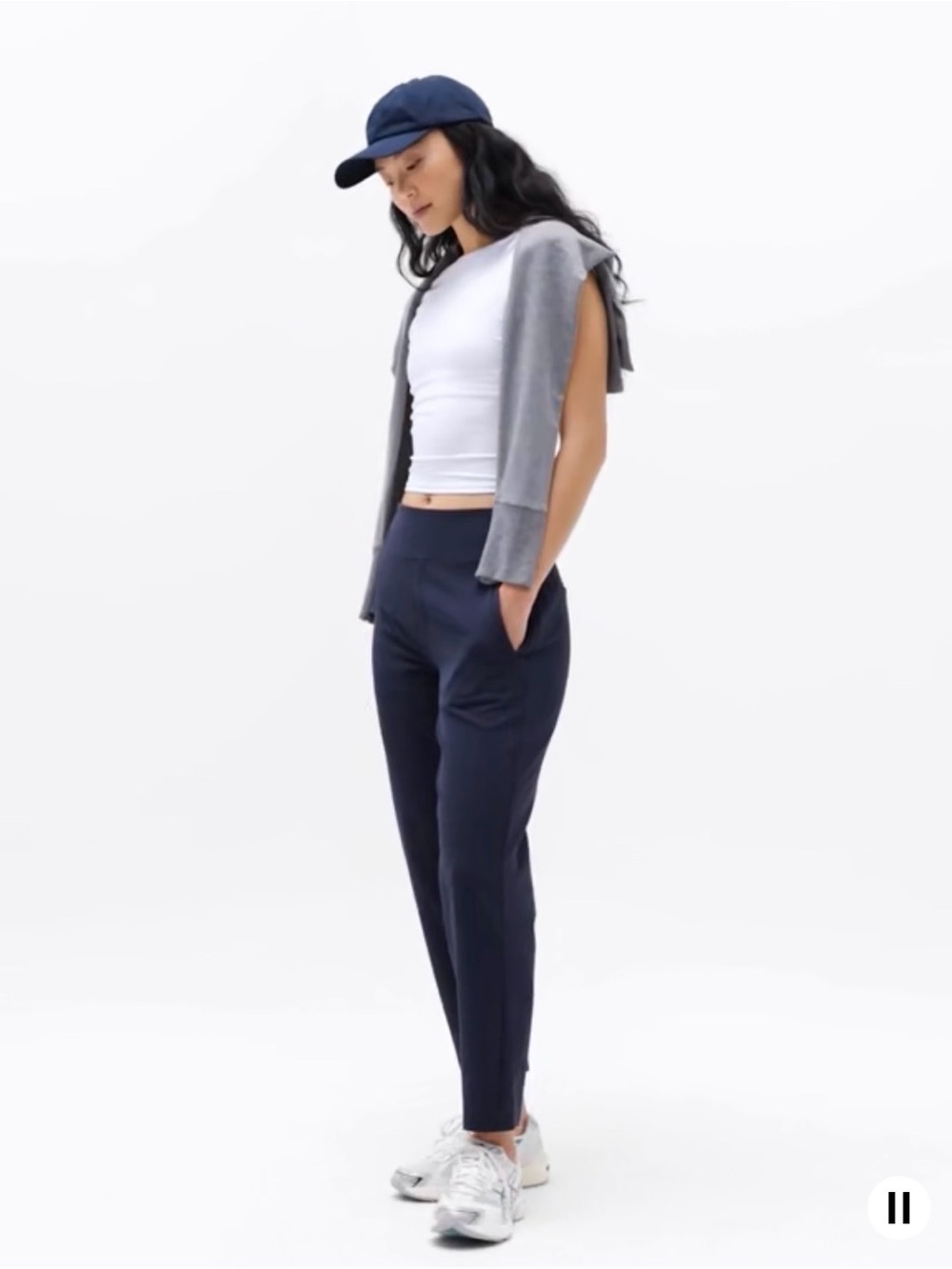 Athleta Endless High Rise Pants Women’s Size 4/T Color Navy Blue